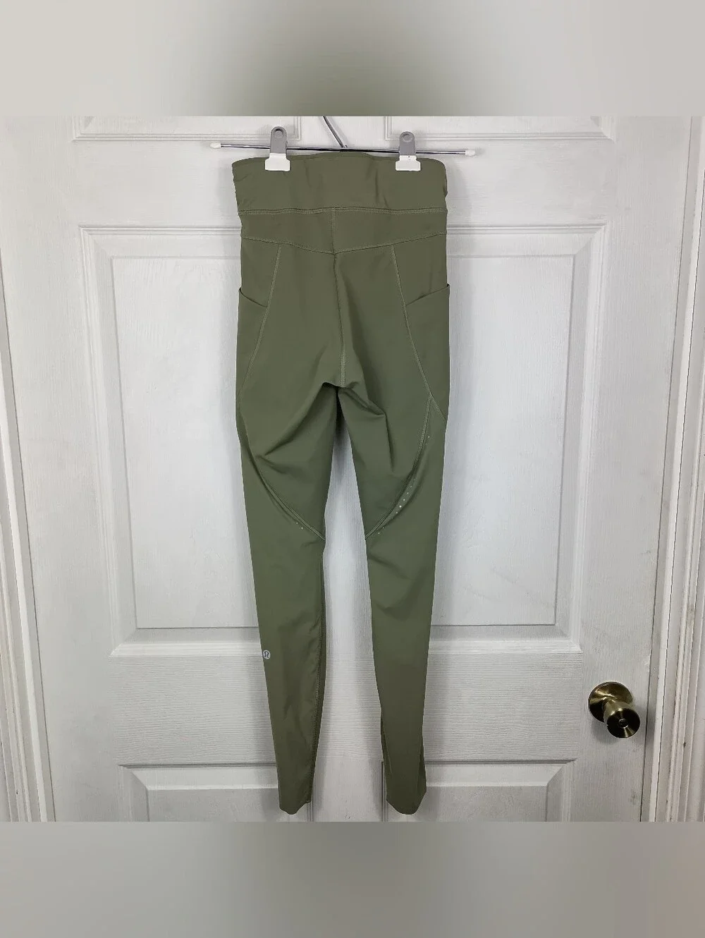 Lululemon Leggings 4 Womens Green Fast Free High Rise Light Reflect Running 27
